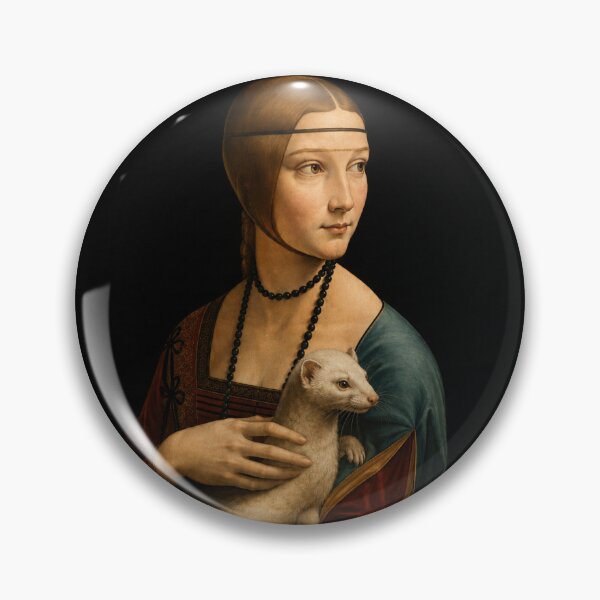 Item preview, Quietly Judging Since 1490 – Funny Lady with an Ermine Vintage Museum Art T-Shirt. designed and sold by SaraSumi.