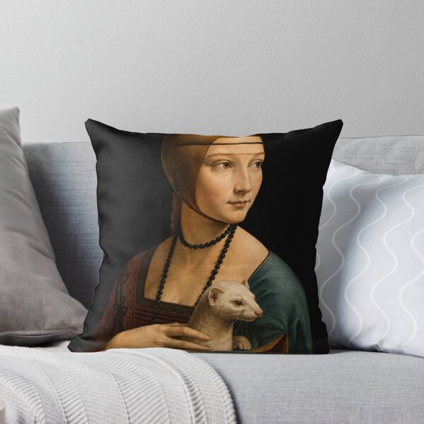 Item preview, Quietly Judging Since 1490 – Funny Lady with an Ermine Vintage Museum Art T-Shirt. designed and sold by SaraSumi.