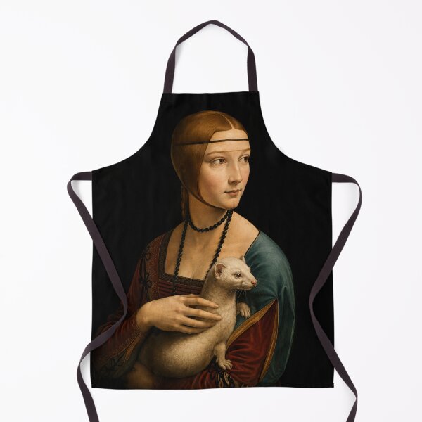 Item preview, Quietly Judging Since 1490 – Funny Lady with an Ermine Vintage Museum Art T-Shirt. designed and sold by SaraSumi.