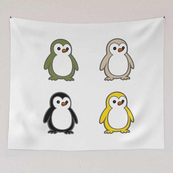 Item preview, Minimalist Penguin Quartet | Clean Vector Mascot Set designed and sold by Pippo-Penguin.