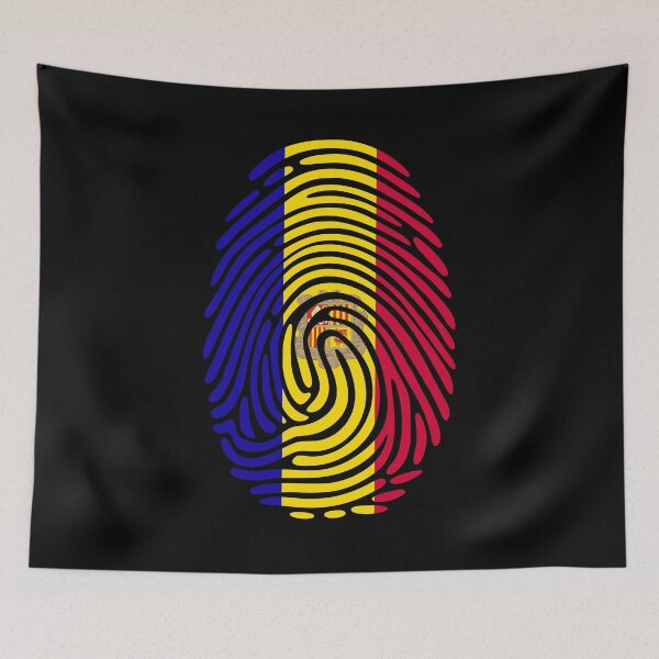 Item preview, Andorra Flag Fingerprint Identity | Andorran DNA Heritage Graphic designed and sold by NTGUILTY.