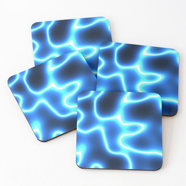 Item preview, Electric Blue Neon Wave Pattern designed and sold by Sybille-Yates.