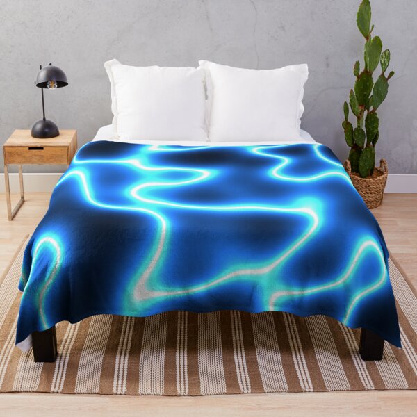 Item preview, Electric Blue Neon Wave Pattern designed and sold by Sybille-Yates.