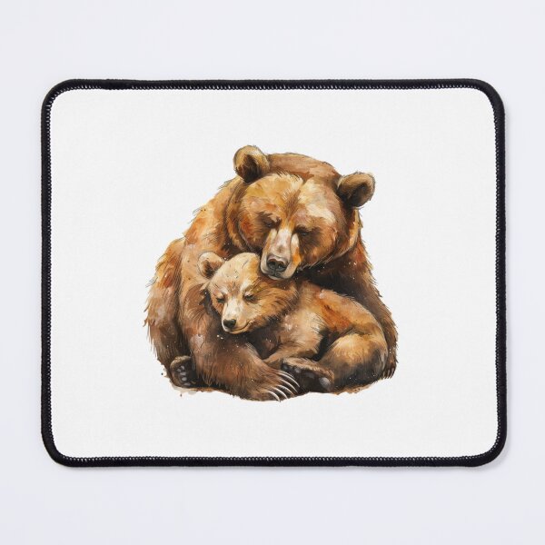 Item preview, Bear Cub | Cute Woodland Animal Watercolor Art designed and sold by Mandayartstudio.