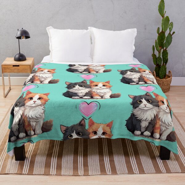 Item preview, Cute Fluffy Cats Love Pink Heart Best Friends Shirt designed and sold by MariaPCMaria.