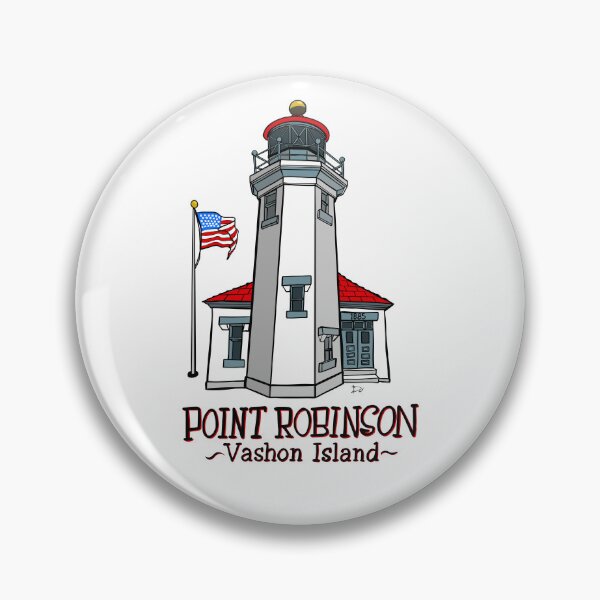 Item preview, Point Robinson Lighthouse Vashon Island WA 1885 Art designed and sold by Urban Muse And Sultry Hues.