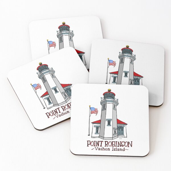 Item preview, Point Robinson Lighthouse Vashon Island WA 1885 Art designed and sold by Urban Muse And Sultry Hues.
