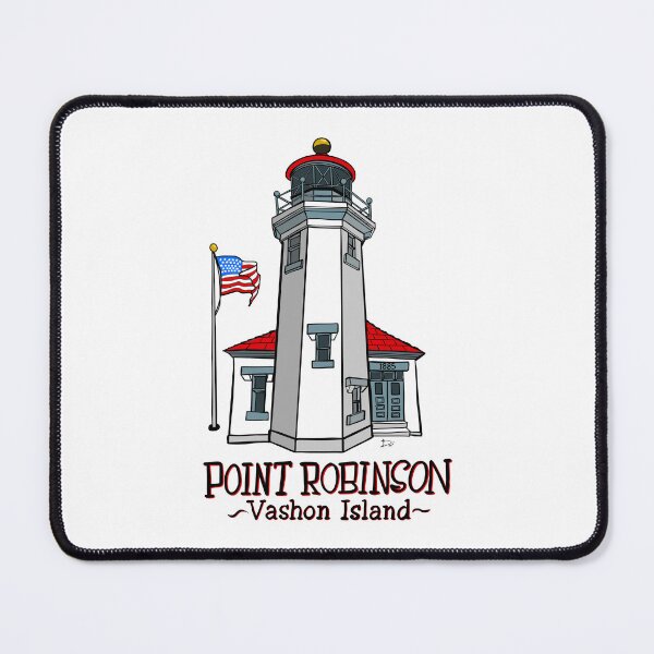 Item preview, Point Robinson Lighthouse Vashon Island WA 1885 Art designed and sold by Urban Muse And Sultry Hues.