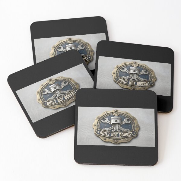 Item preview, Built Not Bought Vintage Garage Mechanic Badge designed and sold by eihabo.