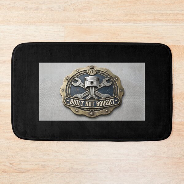 Item preview, Built Not Bought Vintage Garage Mechanic Badge designed and sold by eihabo.