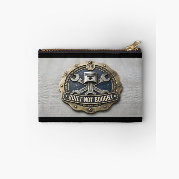 Item preview, Built Not Bought Vintage Garage Mechanic Badge designed and sold by eihabo.