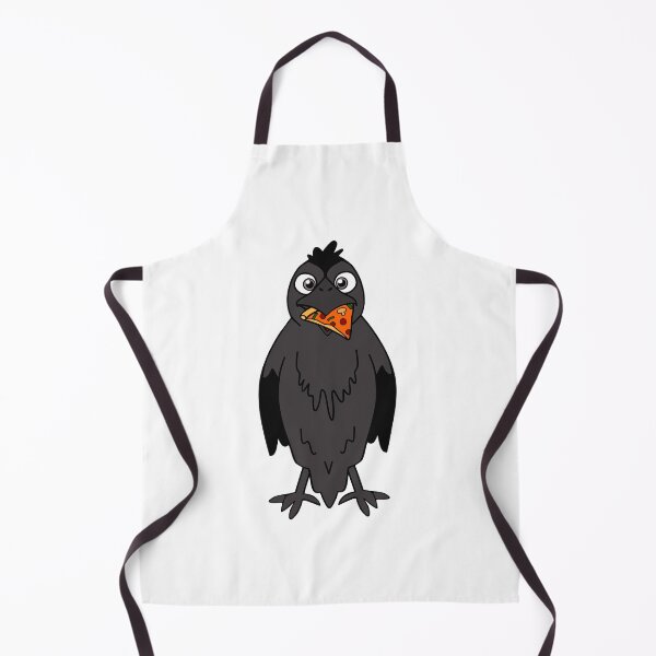 Item preview, Crow Eating Pepperoni Pizza Slice designed and sold by Sartoris Art.