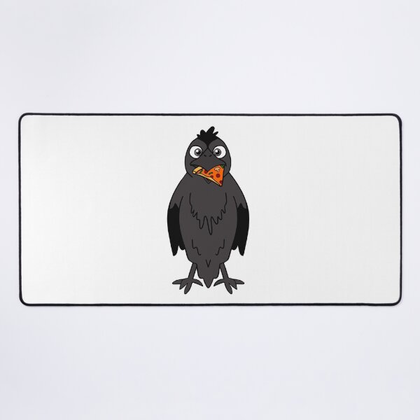Item preview, Crow Eating Pepperoni Pizza Slice designed and sold by Sartoris Art.