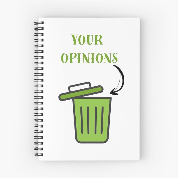 Item preview, Your Opinions In The Trash Can Funny Sarcastic Shirt designed and sold by MariaPCMaria.
