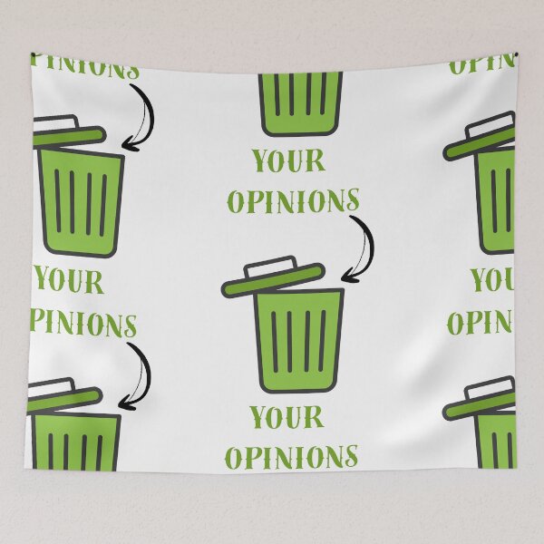 Item preview, Your Opinions In The Trash Can Funny Sarcastic Shirt designed and sold by MariaPCMaria.