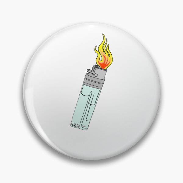 Item preview, A cool lighter with flames, simple art designed and sold by By The Moon.