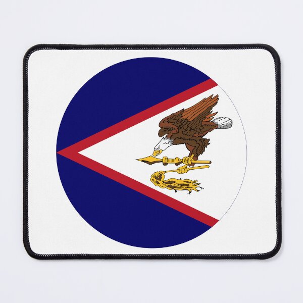 Item preview, Round American Samoa Flag Icon | Circular American Samoan Flag Button Element designed and sold by NTGUILTY.
