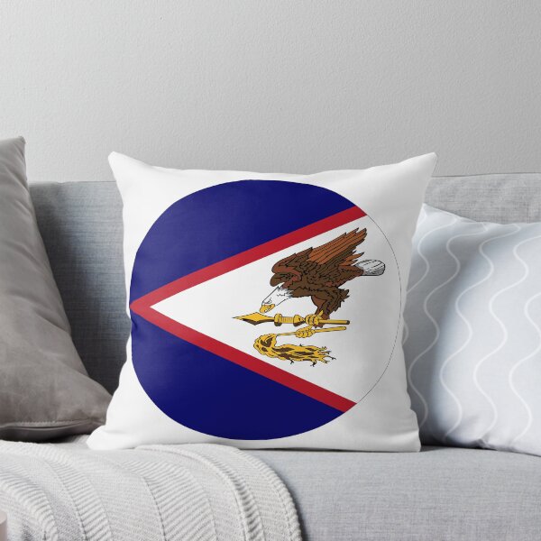 Item preview, Round American Samoa Flag Icon | Circular American Samoan Flag Button Element designed and sold by NTGUILTY.