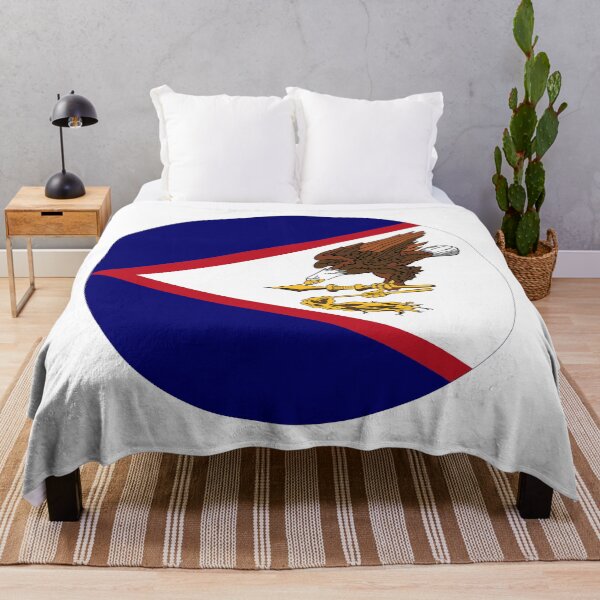 Item preview, Round American Samoa Flag Icon | Circular American Samoan Flag Button Element designed and sold by NTGUILTY.