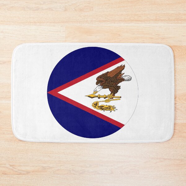 Item preview, Round American Samoa Flag Icon | Circular American Samoan Flag Button Element designed and sold by NTGUILTY.