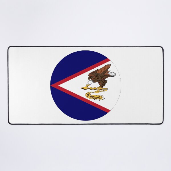 Item preview, Round American Samoa Flag Icon | Circular American Samoan Flag Button Element designed and sold by NTGUILTY.
