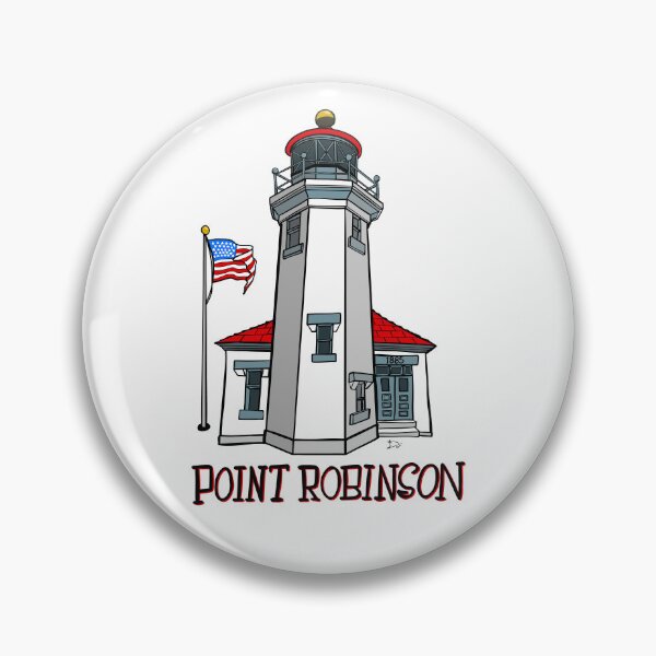 Item preview, Point Robinson Lighthouse Vashon Island WA 1885 Art designed and sold by Urban Muse And Sultry Hues.