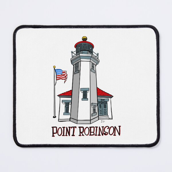 Item preview, Point Robinson Lighthouse Vashon Island WA 1885 Art designed and sold by Urban Muse And Sultry Hues.