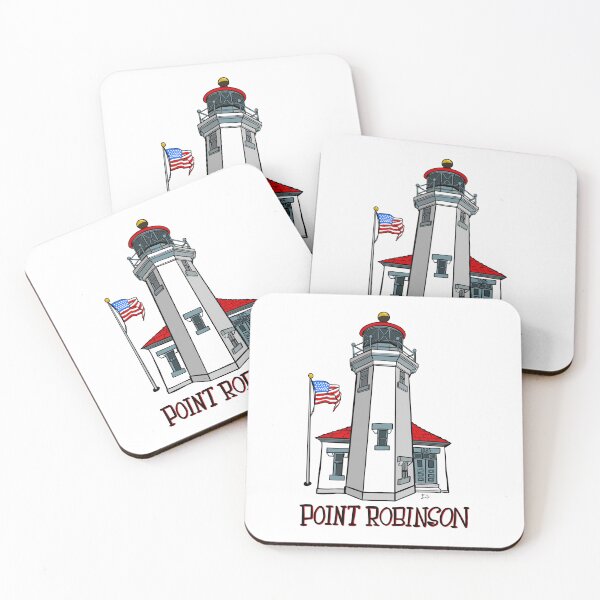 Item preview, Point Robinson Lighthouse Vashon Island WA 1885 Art designed and sold by Urban Muse And Sultry Hues.