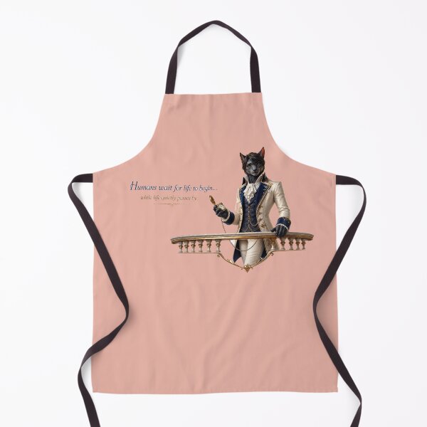 Item preview, Waiting for Life – Philosophical Cat Quote designed and sold by VolkovaLenaArt.
