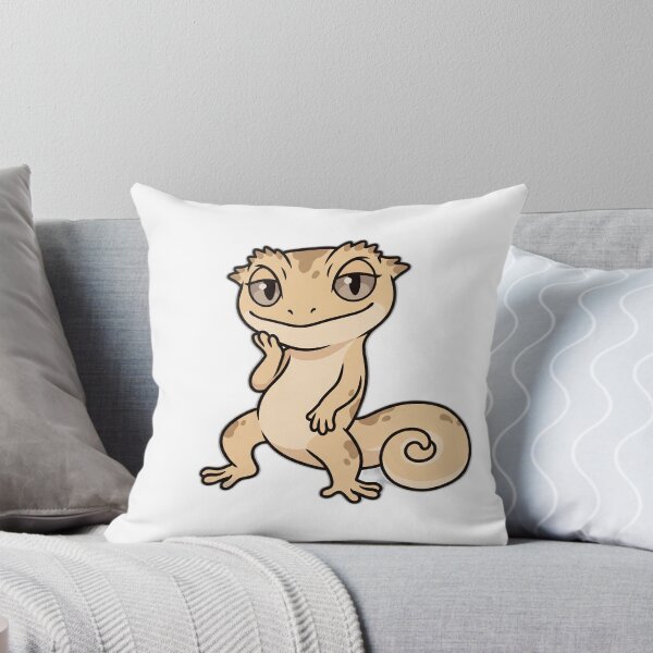 Item preview, Pearl the Lilly White Crested Gecko Sticker designed and sold by PocketPetStudio.