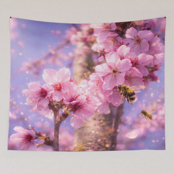 Item preview, Cherry Blossom Bee – Enchanted Spring designed and sold by Kimberly Palmer.