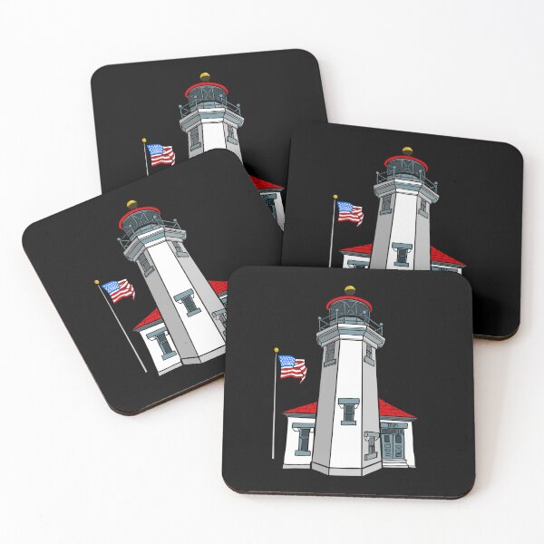 Item preview, Point Robinson Lighthouse Vashon Island WA 1885 Art designed and sold by Urban Muse And Sultry Hues.