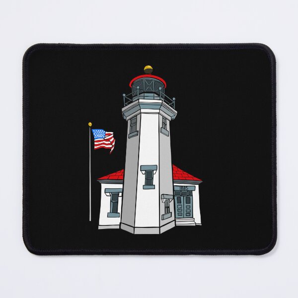 Item preview, Point Robinson Lighthouse Vashon Island WA 1885 Art designed and sold by Urban Muse And Sultry Hues.