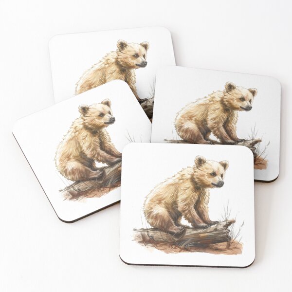Item preview, Bear Cub | Cute Woodland Animal Watercolor Art designed and sold by Mandayartstudio.
