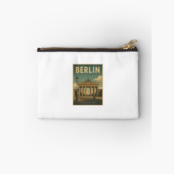 Item preview, Berlin Vintage – Brandenburg Gate | Retro German Travel Poster designed and sold by Vintage city life.