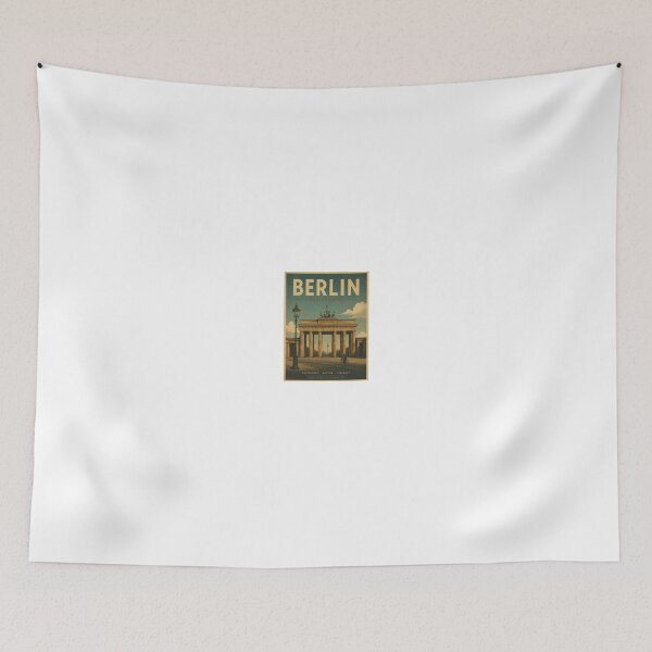 Item preview, Berlin Vintage – Brandenburg Gate | Retro German Travel Poster designed and sold by Vintage city life.