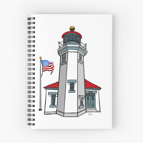 Item preview, Point Robinson Lighthouse Vashon Island WA 1885 Art designed and sold by Urban Muse And Sultry Hues.