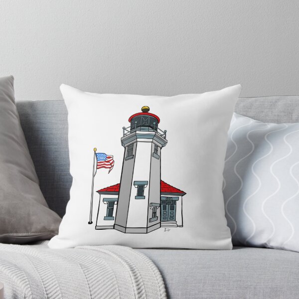 Item preview, Point Robinson Lighthouse Vashon Island WA 1885 Art designed and sold by Urban Muse And Sultry Hues.