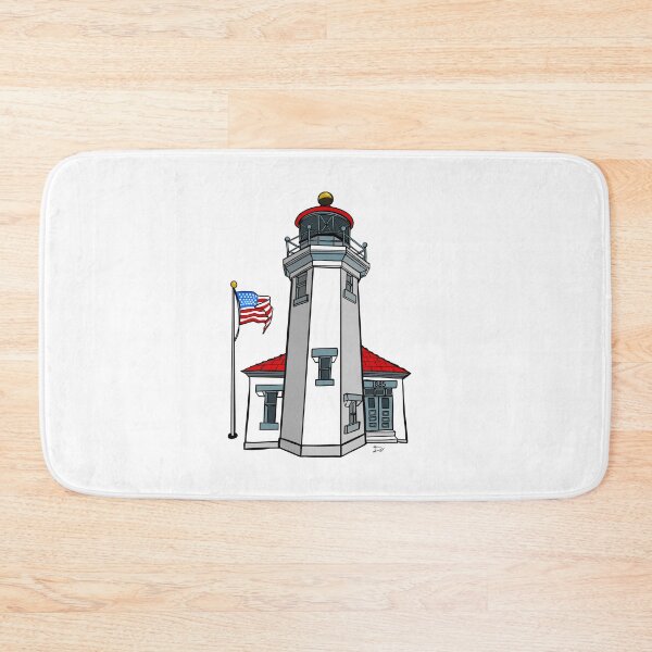 Item preview, Point Robinson Lighthouse Vashon Island WA 1885 Art designed and sold by Urban Muse And Sultry Hues.