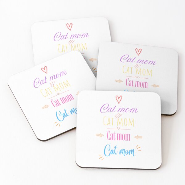 Item preview, Cat Mom Typography desing, Multi-font Desing Art \\ Colorful designed and sold by Laysa Kaline.