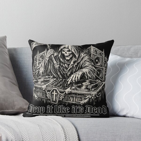 Item preview, Grim Reaper DJ Drop It Like Its Dead Rave Art designed and sold by  ZenRave Designs.