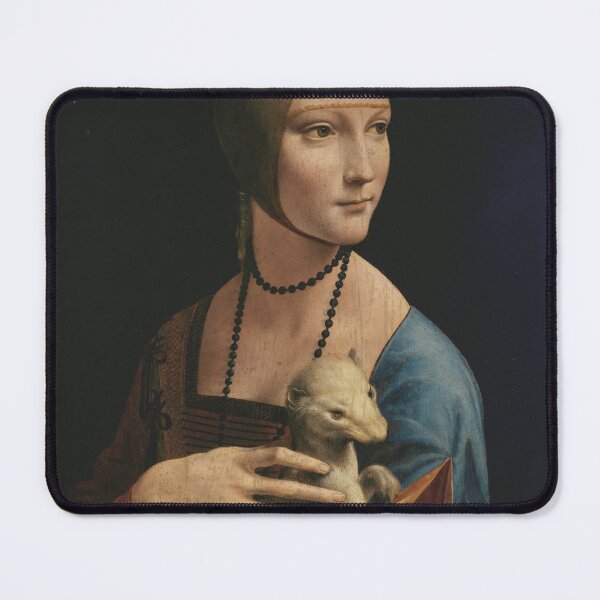 Item preview, Lady with an Ermine (Dama con l'ermellino), Leonardo da Vinci, 1491 designed and sold by The Gaping Maw.