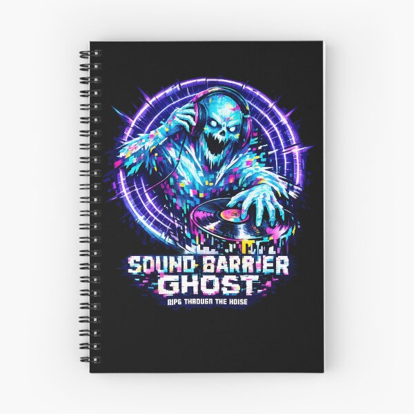 Item preview, Ghost DJ Glitch Sound Barrier Rave Art designed and sold by  ZenRave Designs.