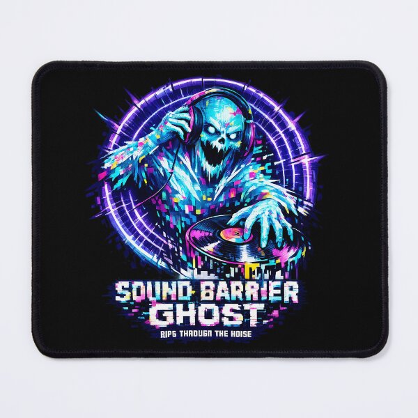 Item preview, Ghost DJ Glitch Sound Barrier Rave Art designed and sold by ZenRave Designs.
