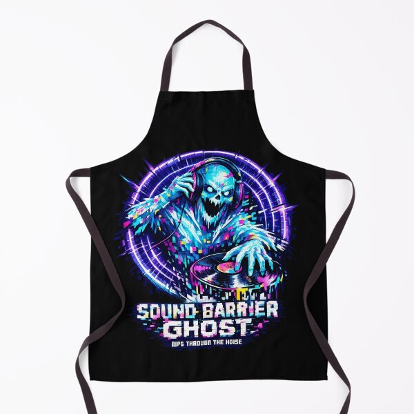 Item preview, Ghost DJ Glitch Sound Barrier Rave Art designed and sold by ZenRave Designs.