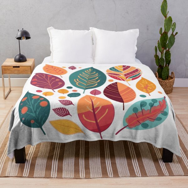 Item preview, Colorful Autumn Leaves – Modern Botanical Fall Foliage designed and sold by Awarrie.
