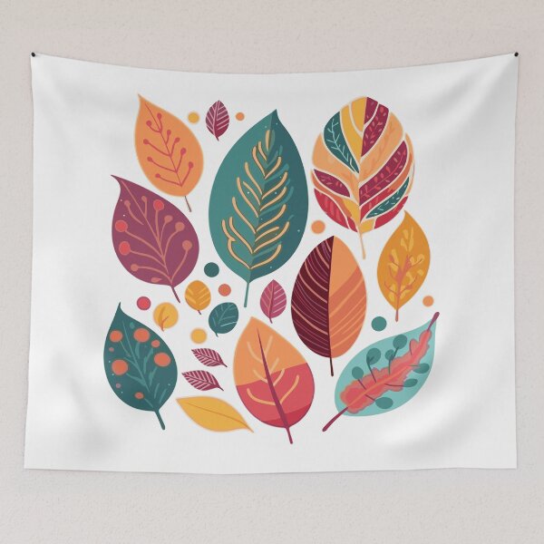 Item preview, Colorful Autumn Leaves – Modern Botanical Fall Foliage designed and sold by Awarrie.
