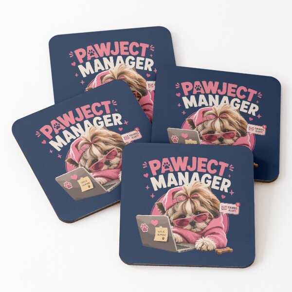 Item preview, Shih Tzu Pawject Manager – Funny Dog Office Design designed and sold by PawsAndPallette .