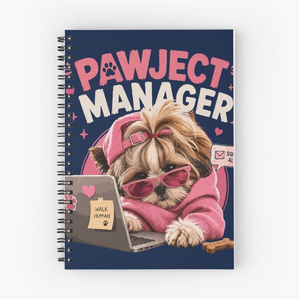 Item preview, Shih Tzu Pawject Manager – Funny Dog Office Design designed and sold by PawsAndPallette .