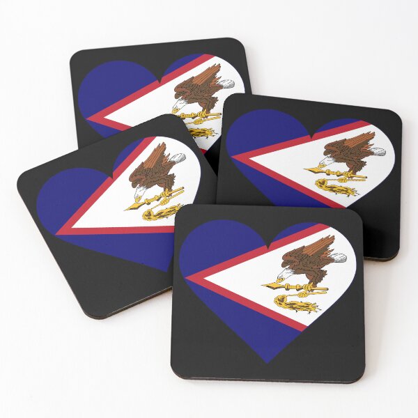 Item preview, American Samoa Heart Flag Graphic | I Love American Samoa Patriotic Symbol designed and sold by NTGUILTY.